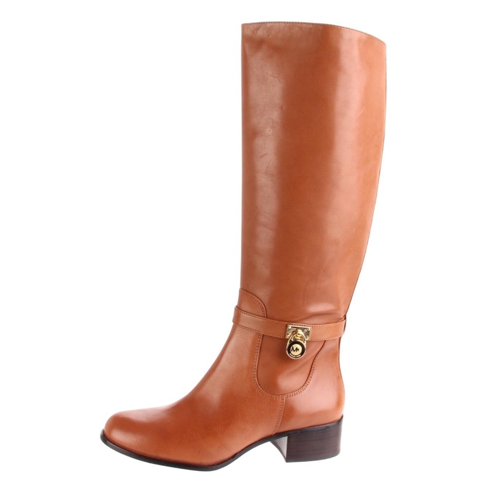 Michael Kors Hamilton Leather Tall Knee High Riding Boots Women's Size 7.5M